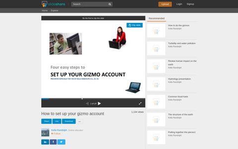 How to set up your gizmo account - SlideShare