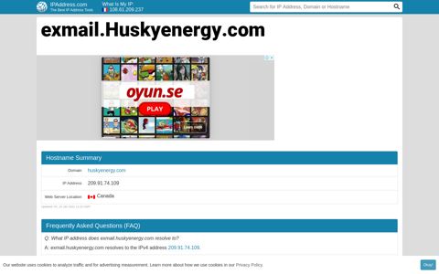 ▷ exmail.Huskyenergy.com : Outlook - Husky Energy Inc.