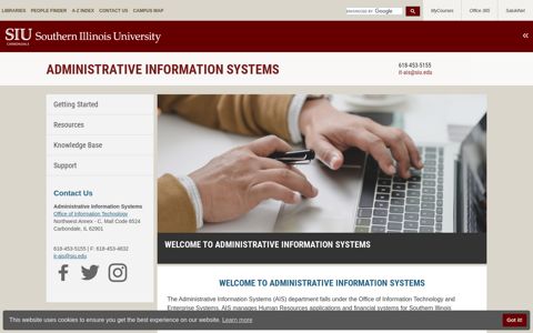 Administrative Information Systems | Southern Illinois University