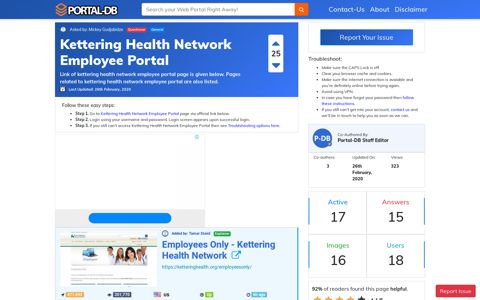 Kettering Health Network Employee Portal