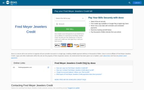 Fred Meyer Jewelers Credit | Pay Your Bill Online | doxo.com
