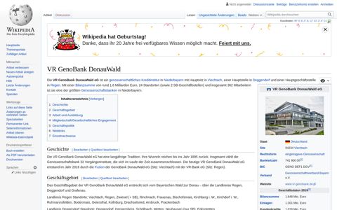 VR GenoBank DonauWald – Wikipedia