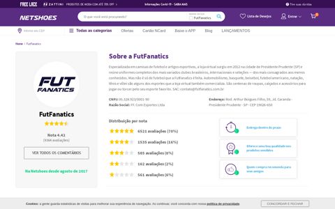 FutFanatics - Conheça Nosso Marketplace | Netshoes