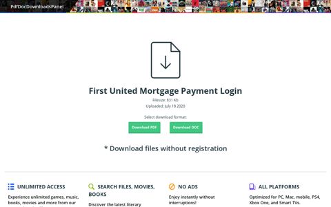 First United Mortgage Payment Login - Interim House