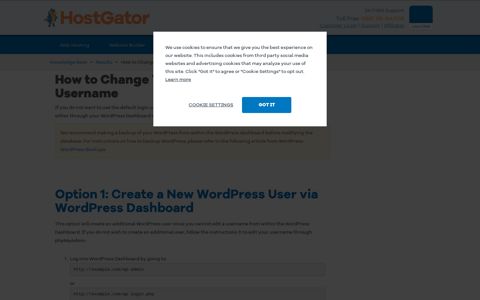 How to Change Your WordPress Login Username | HostGator ...