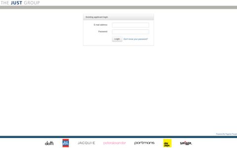 Applicant sign in - Just Group - PageUp