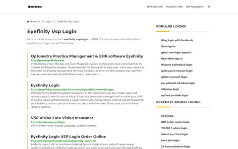 Eyefinity Vsp Login ❤️ One Click Access - iLoveLogin