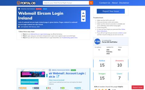 Webmail Eircom Login Ireland
