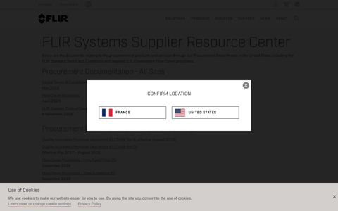 FLIR Systems Supplier Resource Center | FLIR Systems