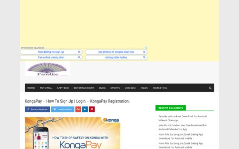 KongaPay - How To Sign Up | Login - KongaPay Registration ...