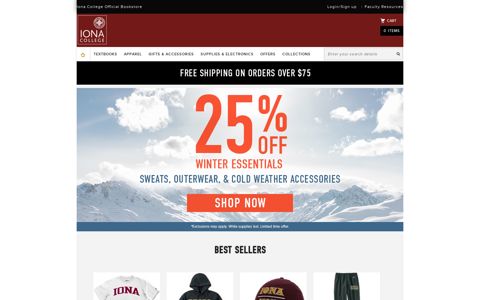 The Iona College Bookstore: Apparel, Gifts & Textbooks