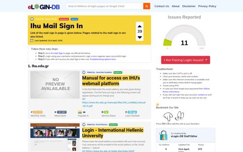 Ihu Mail Sign In - A database full of login pages from all over ...