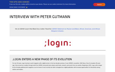 Interview with Peter Gutmann | USENIX