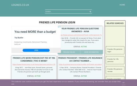 friends life pension login - General Information about Login