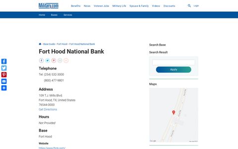 Fort Hood National Bank | Military.com