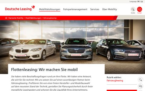 Flottenleasing und Fuhrparkmanagement – Deutsche Leasing ...