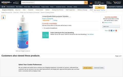 LinsenQuelle Multi-purpose Solution, , ,: Amazon.de: Drogerie ...