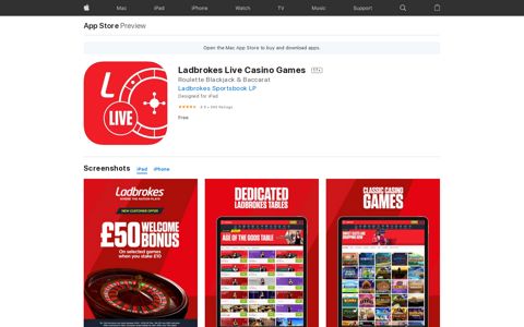 ‎Ladbrokes Live Casino Games on the App Store