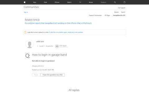 How to login in garage band - Apple Community