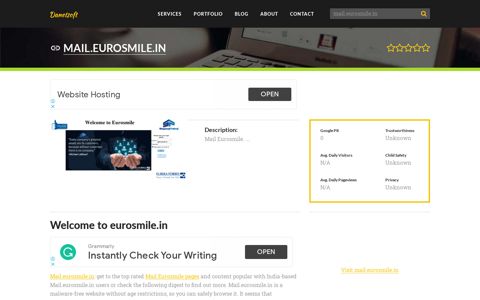 Welcome to Mail.eurosmile.in - Welcome to eurosmile.in