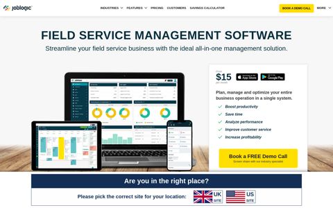 Joblogic® | #1 Field Service Management Software | Free Demo
