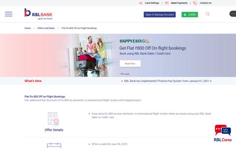 Get Flat Rs 800 Off on Flight Tickets! - Personal Banking ...