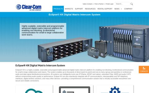 Eclipse® HX Digital Matrix Intercom System Archives