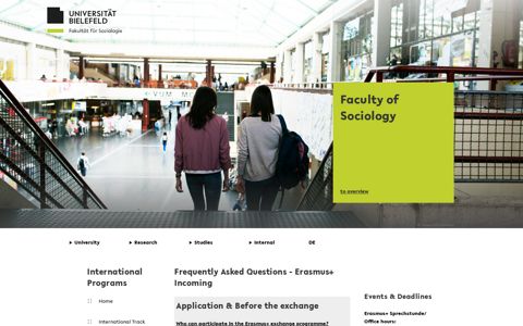 FAQ's incoming - Universität Bielefeld