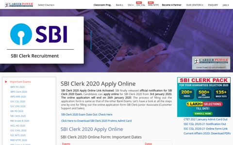 SBI Clerk 2020 Apply Online: Online Application Last Date: 26 ...