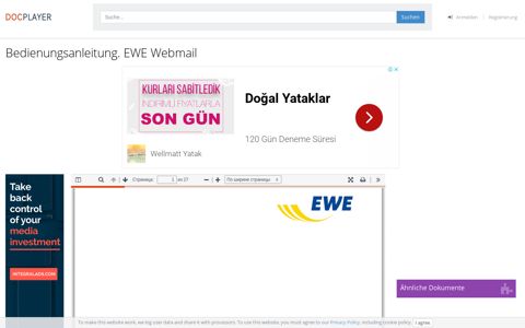 Bedienungsanleitung. EWE Webmail - PDF Free Download