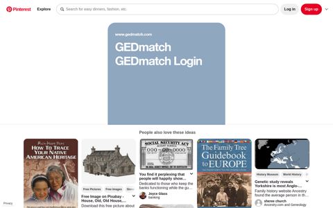 GEDmatch GEDmatch Login | Family history, Login - Pinterest