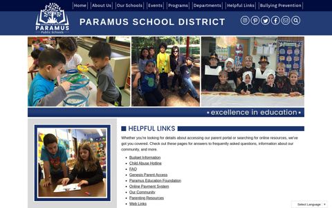 Helpful Links - Paramus Public Schools