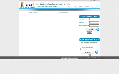 Login. FSSAI Licensing & Registration System - Food ...