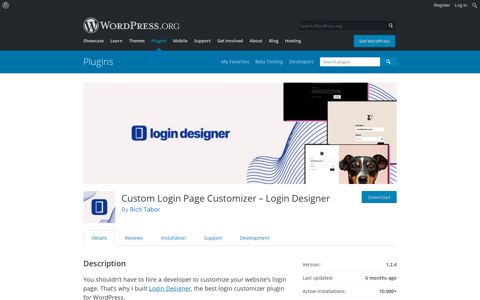 Custom Login Page Customizer – Login Designer ...