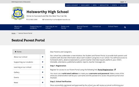 Sentral Parent Portal - Holsworthy High School