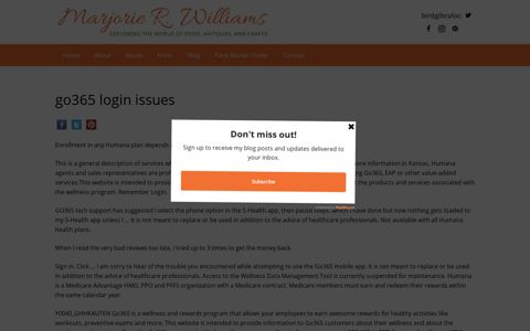 go365 login issues - Marjorie R. Williams