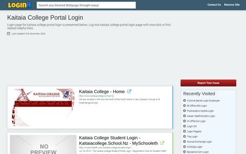 Kaitaia College Portal Login