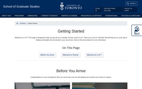 Getting Started – School of Graduate Studies