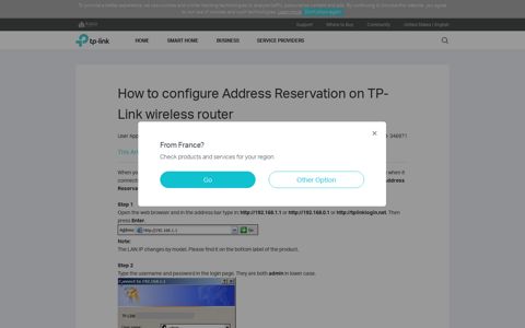 How to configure Address Reservation on TP-Link wireless ...