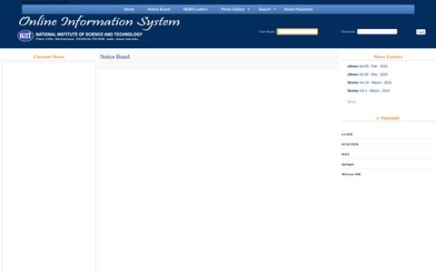 Online Information System