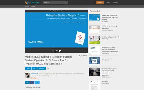 Medico eDSS Software- Decision Support System-Operation ...