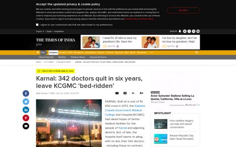 Karnal: 342 doctors quit in six years, leave KCGMC 'bed-ridden'