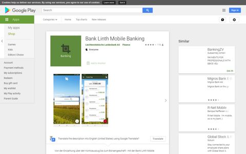 Bank Linth Mobile Banking - Apps on Google Play