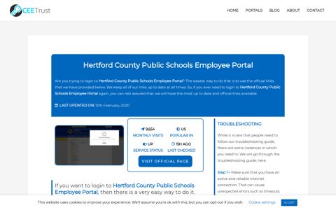 Hertford County Public Schools Employee Portal - Find Official ...