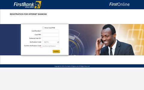 Self-Registration - FBN Nigeria:Internet Banking Login - First ...