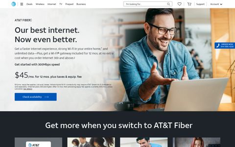 AT&T Fiber Internet – A Faster Connection | AT&T Internet