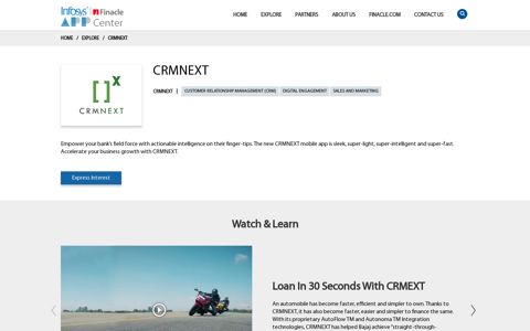 CRMNEXT – App Center - EdgeVerve
