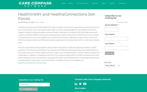 HealthlinkNY and HealtheConnections Join Forces | Care ...
