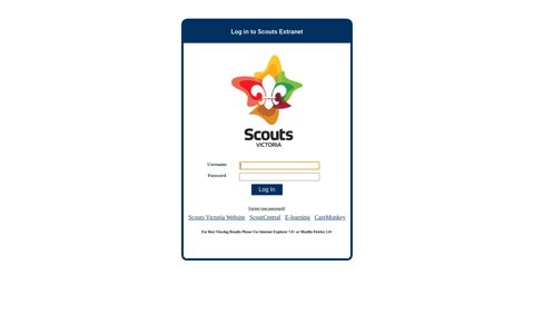 Extranet Login - Scouts Victoria
