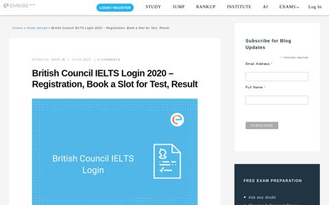 British Council IELTS Login 2020 - Registration, Book a Slot ...